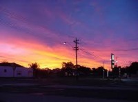Sunset over Kalgoorlie